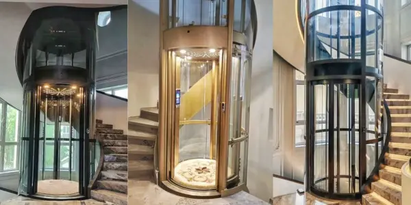 full circular villa elevator