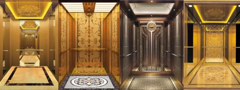 modern elevator with advanced features and a sleek interior