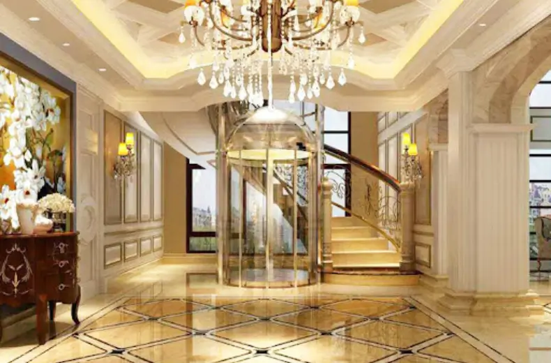 full circular villa elevator