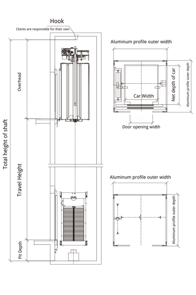 aluminum shaft diagram