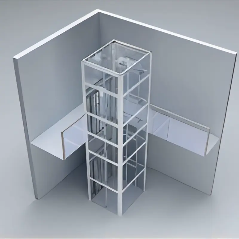 installation of elevators in halls or rooms with additional shafts