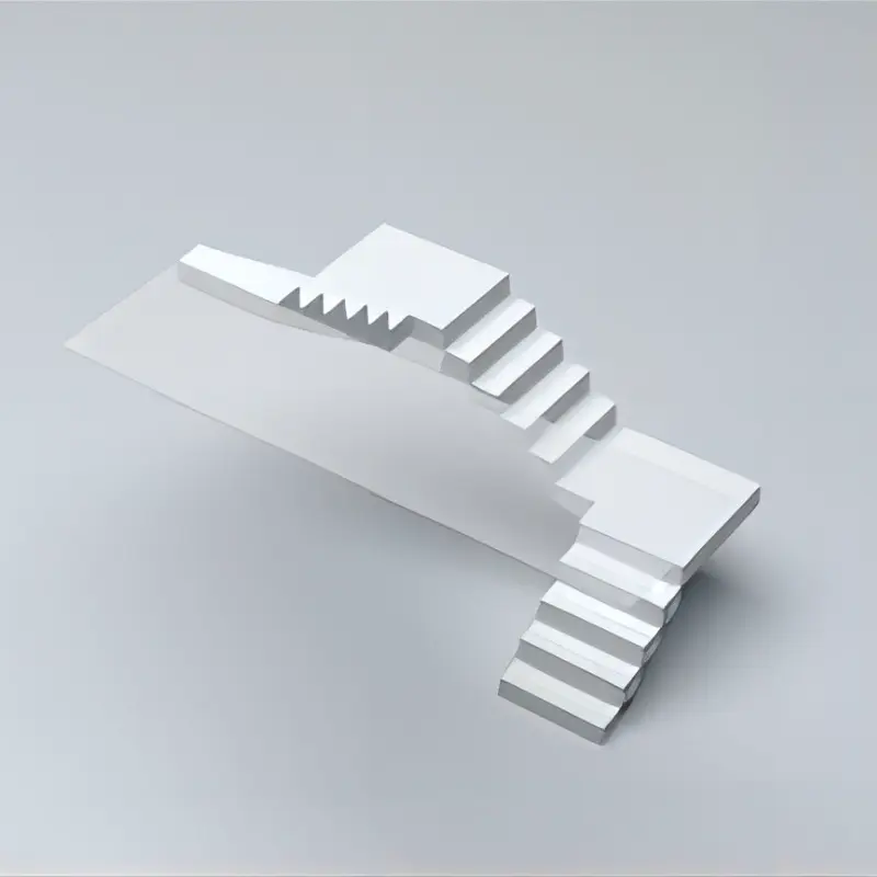 suitable space in the middle of the winding staircase