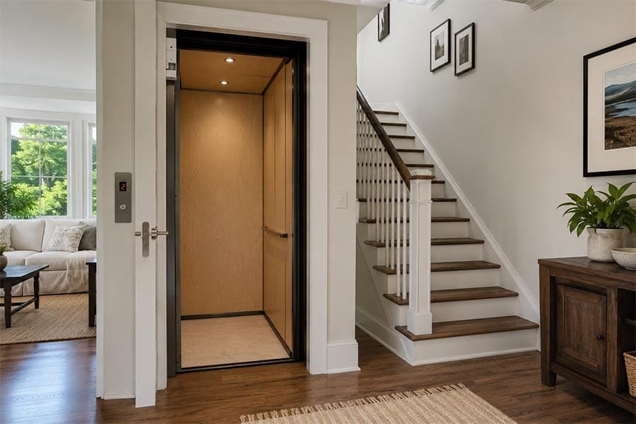 dimensions of residential elevator