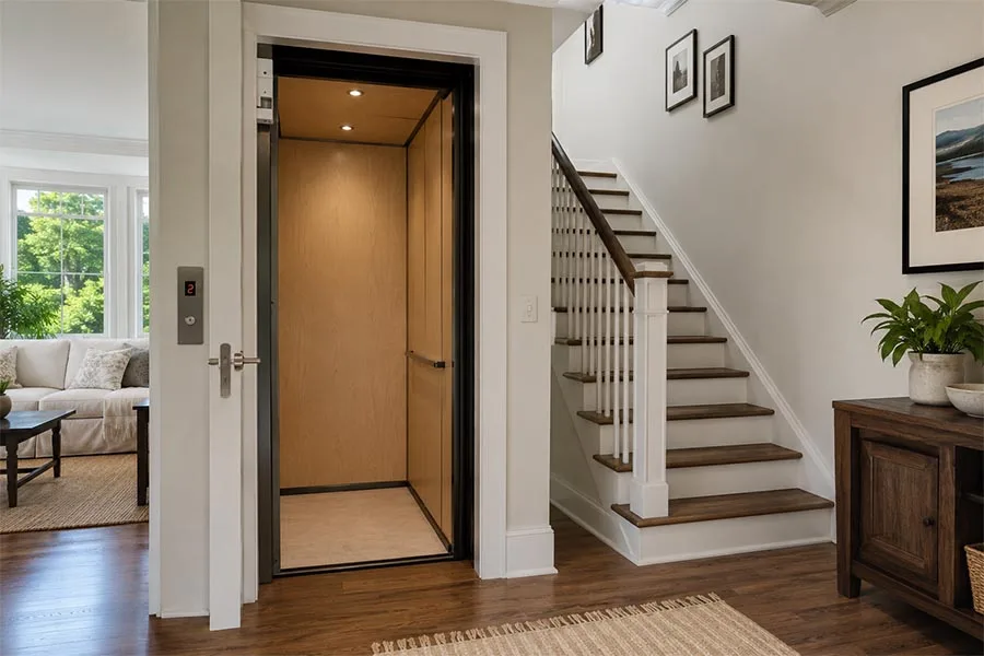 dimensions of residential elevator