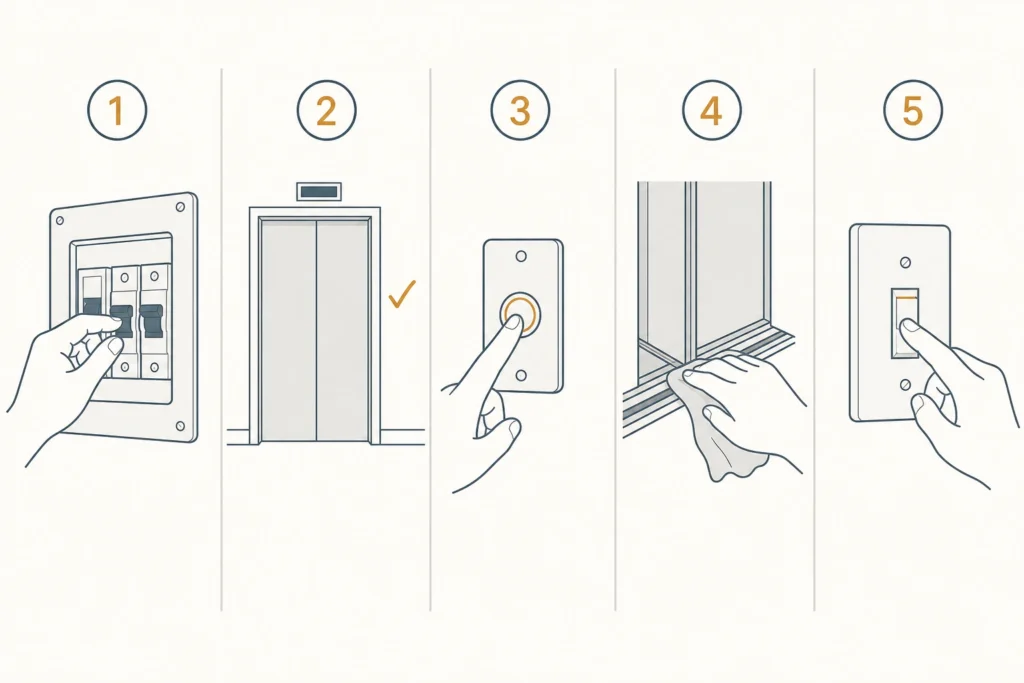 02 home elevator issues two minute self check