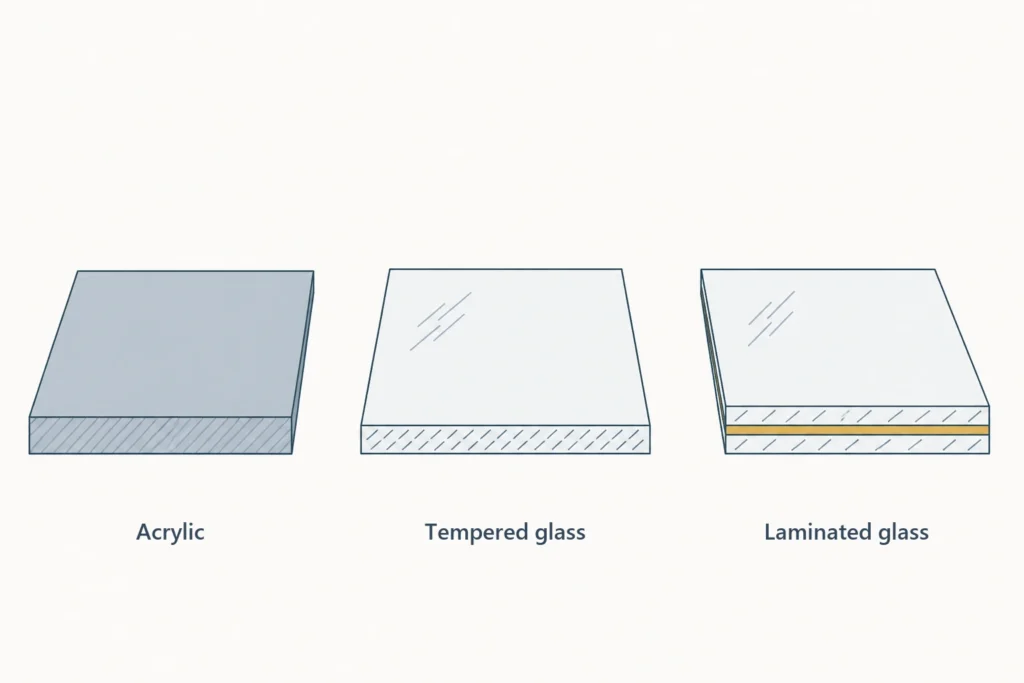 02 home glass elevator panel types