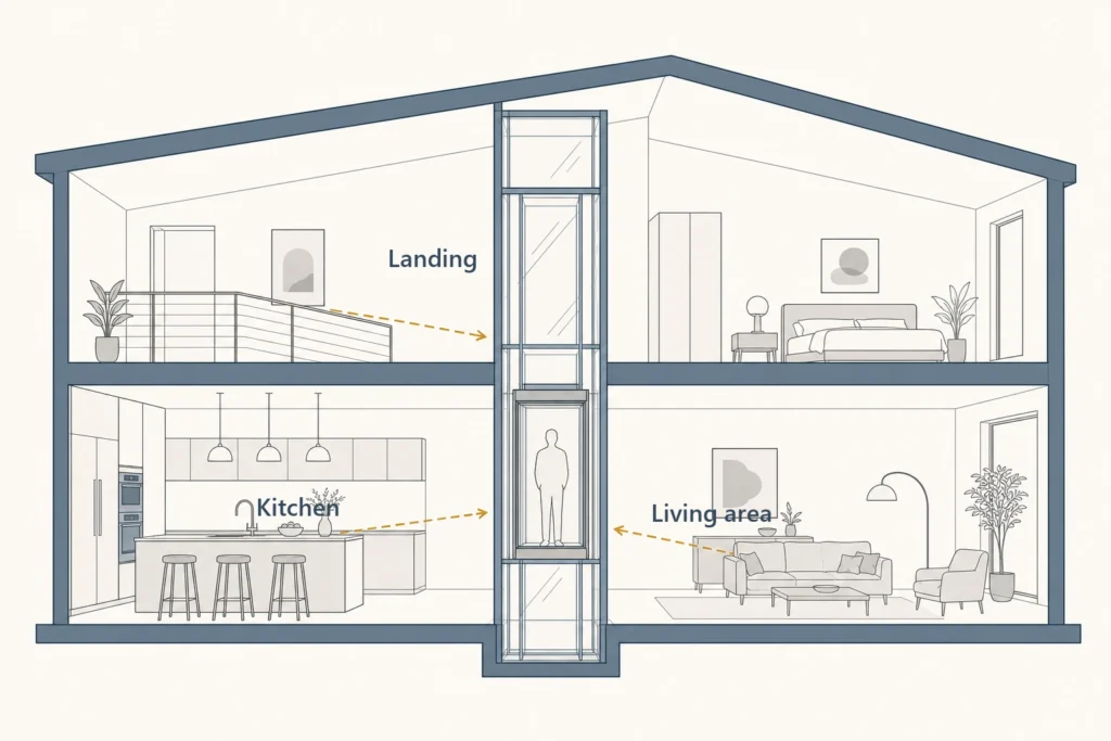 05 home glass elevator privacy sightlines