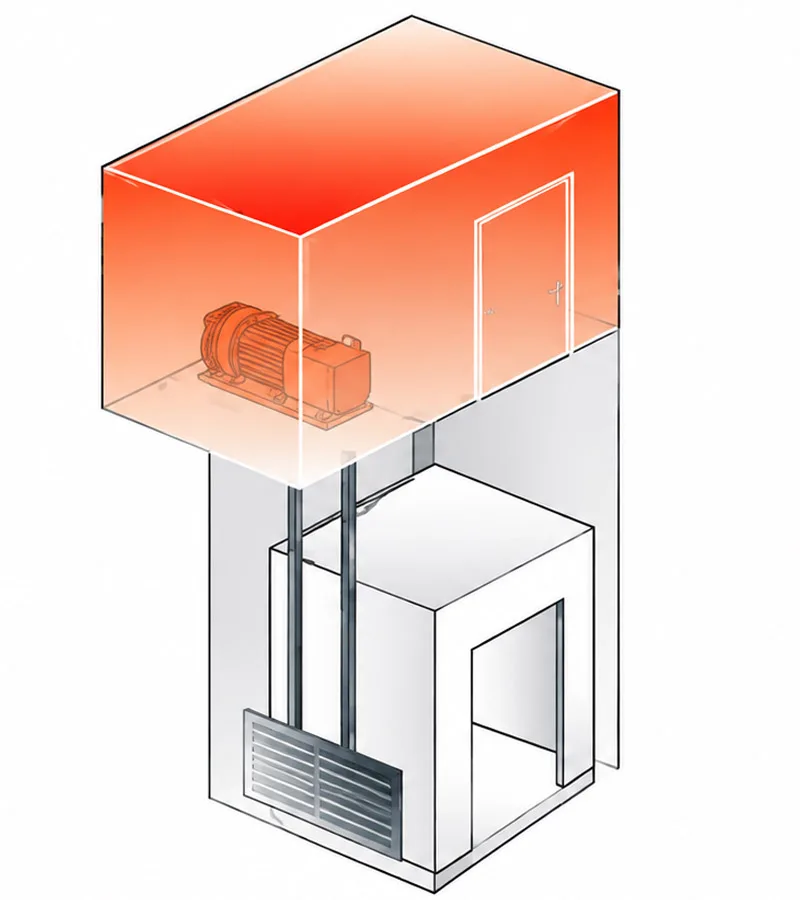 conventional machine room elevator