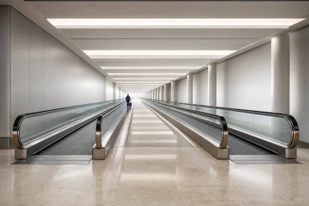 01 airport moving walkway
