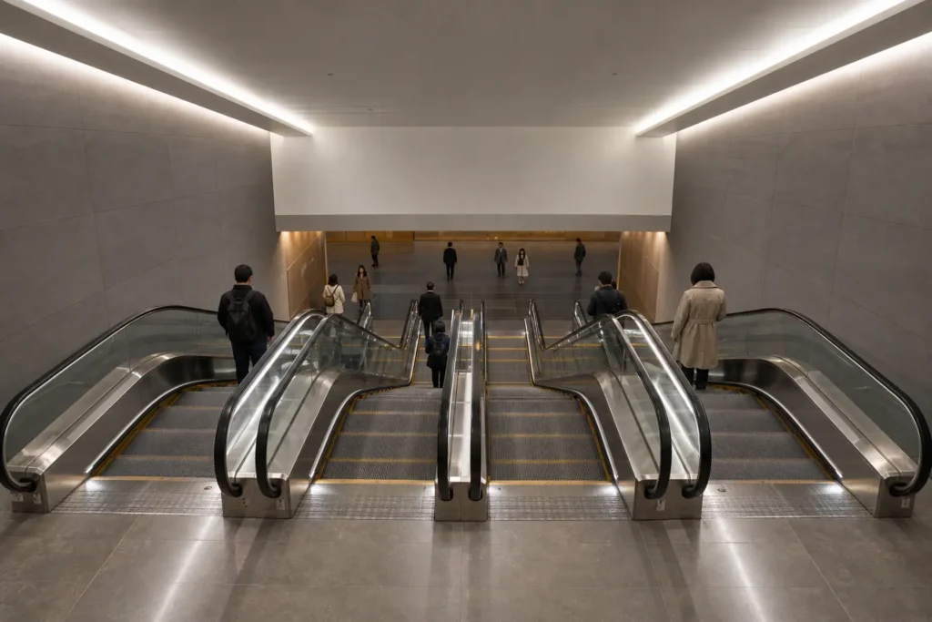 05 metro escalator bank