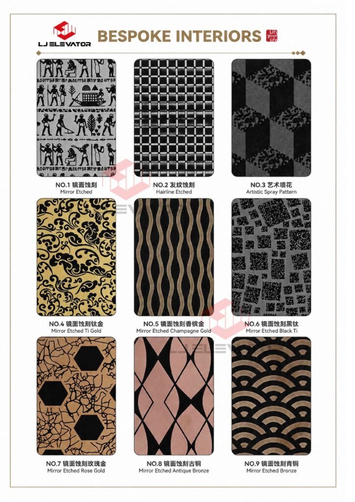 elevator car wall panels